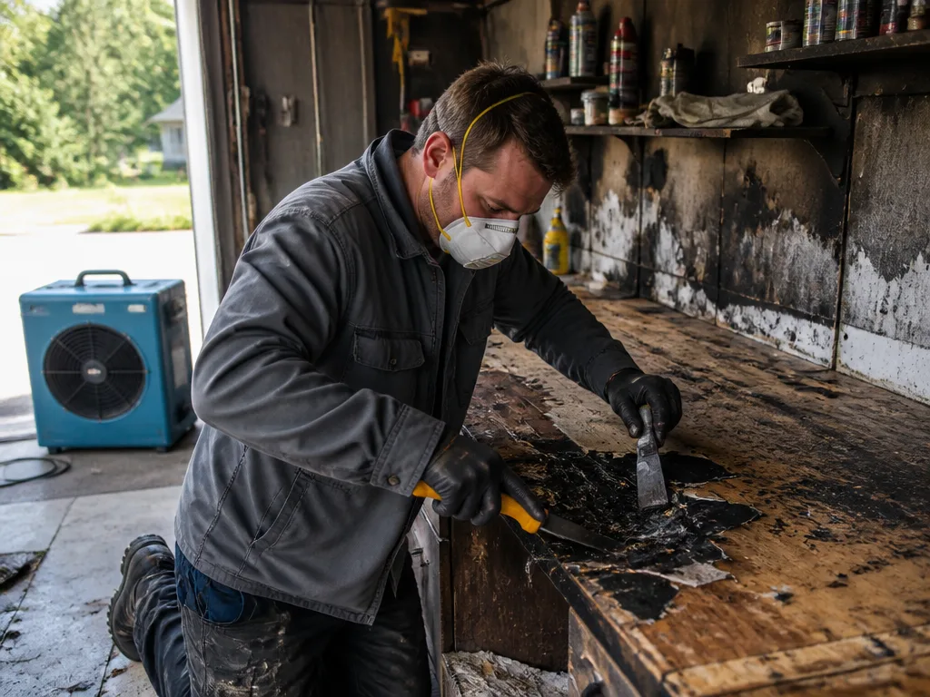 Garage Fire Cleanup