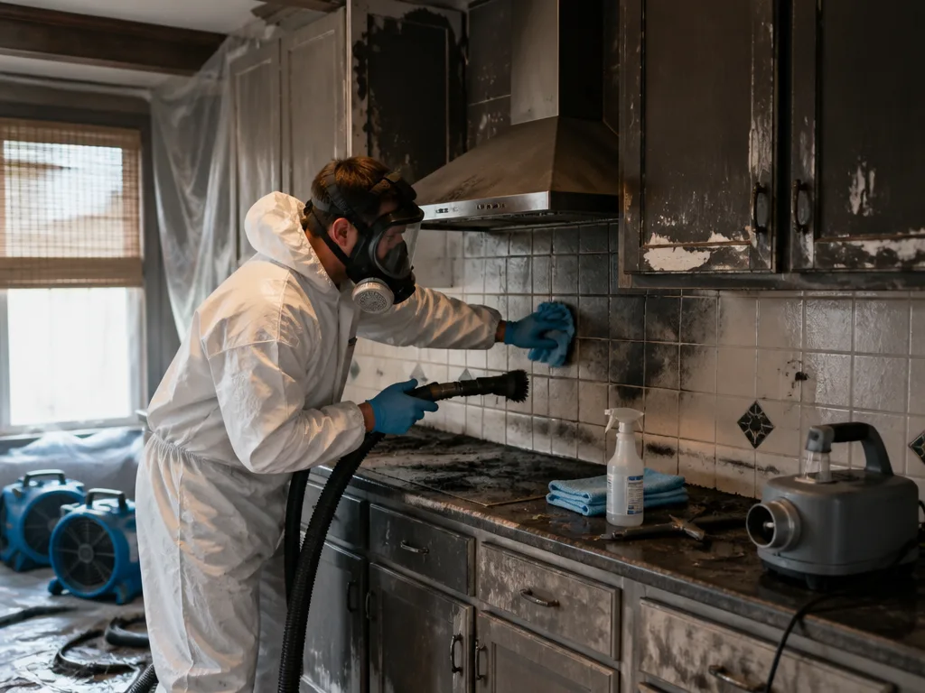 Kitchen Fire Cleanup